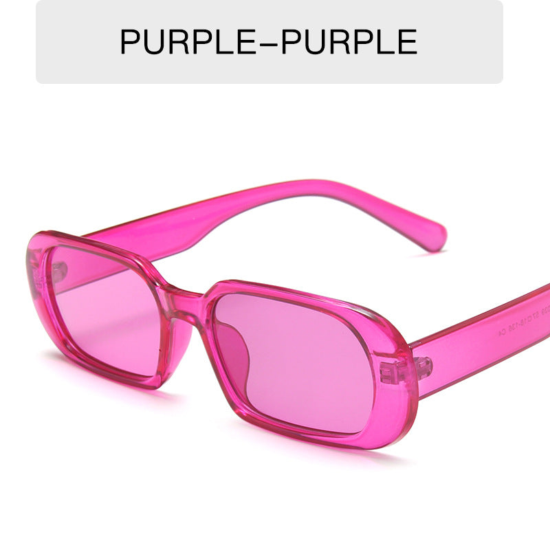 Retro Small Frame Sunglasses, Colorful Fashion Sunglasses