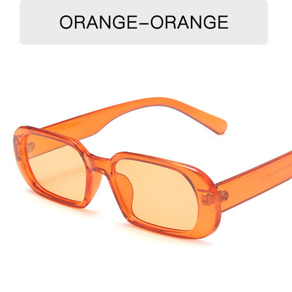 Retro Small Frame Sunglasses, Colorful Fashion Sunglasses