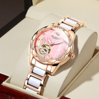 New Designer Mechanical Watches Women Luxury Ceramic Watch