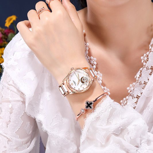 New Designer Mechanical Watches Women Luxury Ceramic Watch