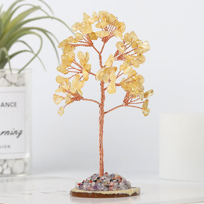 Natural Citrine Amethyst Lucky Tree Fortune Tree Tree of Life