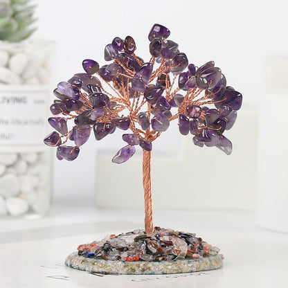 Natural Citrine Amethyst Lucky Tree Fortune Tree Tree of Life