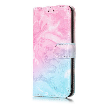 Marble Flip Wallet Case for iPhone