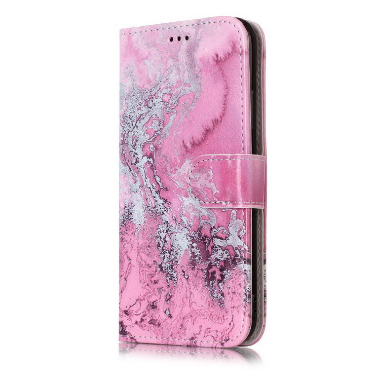 Marble Flip Wallet Case for iPhone