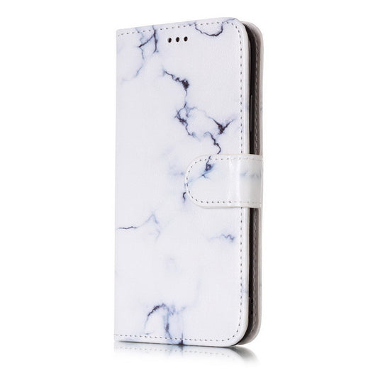 Funda tipo billetera con tapa de mármol para iPhone