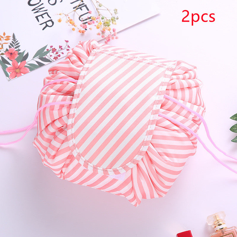 Small  Lazy Drawstring Cosmetic Bag Portable