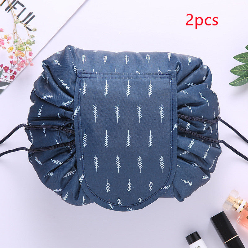 Small  Lazy Drawstring Cosmetic Bag Portable