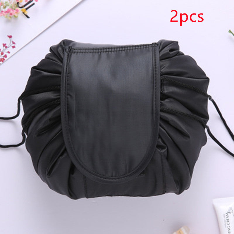 Small  Lazy Drawstring Cosmetic Bag Portable