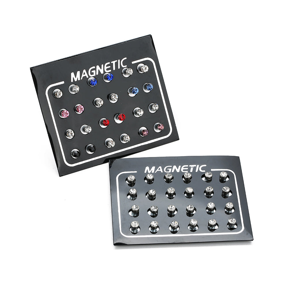 Non-Pierced Magnet Magnet Stud Earrings