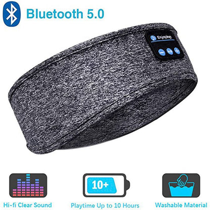 Sem fio bluetooth dormir fones de ouvido bandana fina macia elástica confortável música fones de ouvido máscara de olho para lado sleeper esportes