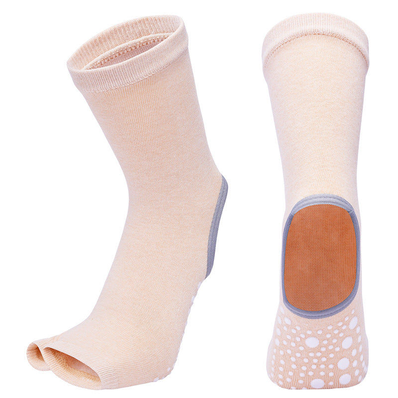 Calcetines de yoga de tubo medio para mujer