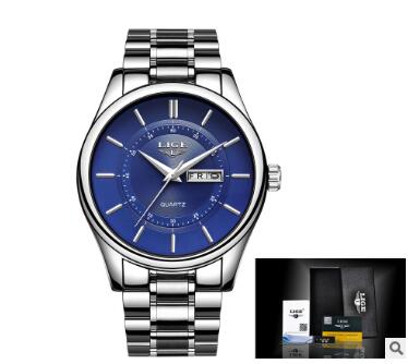 Business Waterproof Steel Belt Watch Men's Multi-function Luminous