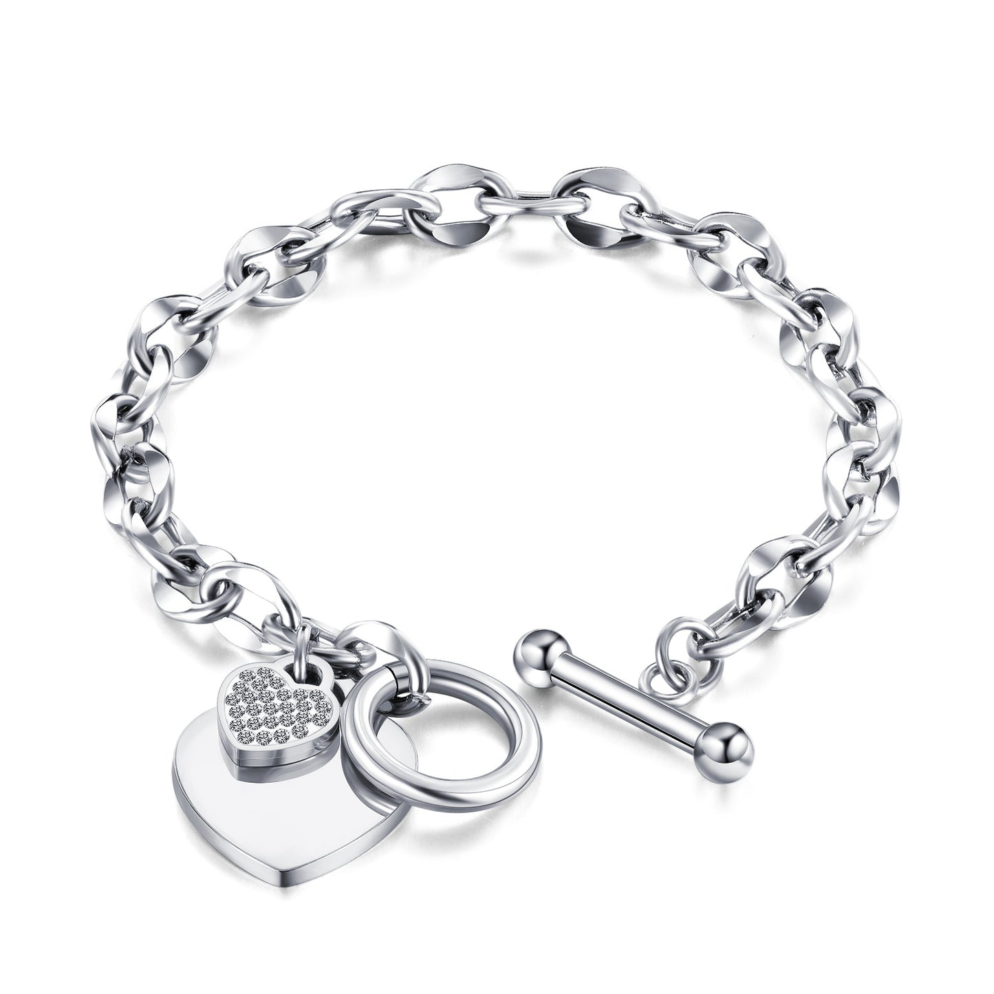 Pulsera de acero inoxidable amor