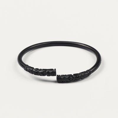 Golden  Black hoop vintage bracelet