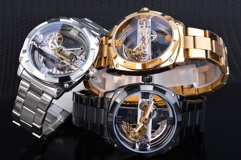 Skeleton Automatic Mechanical Watch