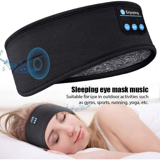 Auriculares inalámbricos con Bluetooth para dormir, diadema fina, suave, elástica, cómoda, para música, auriculares, antifaz para deportes que duermen de lado