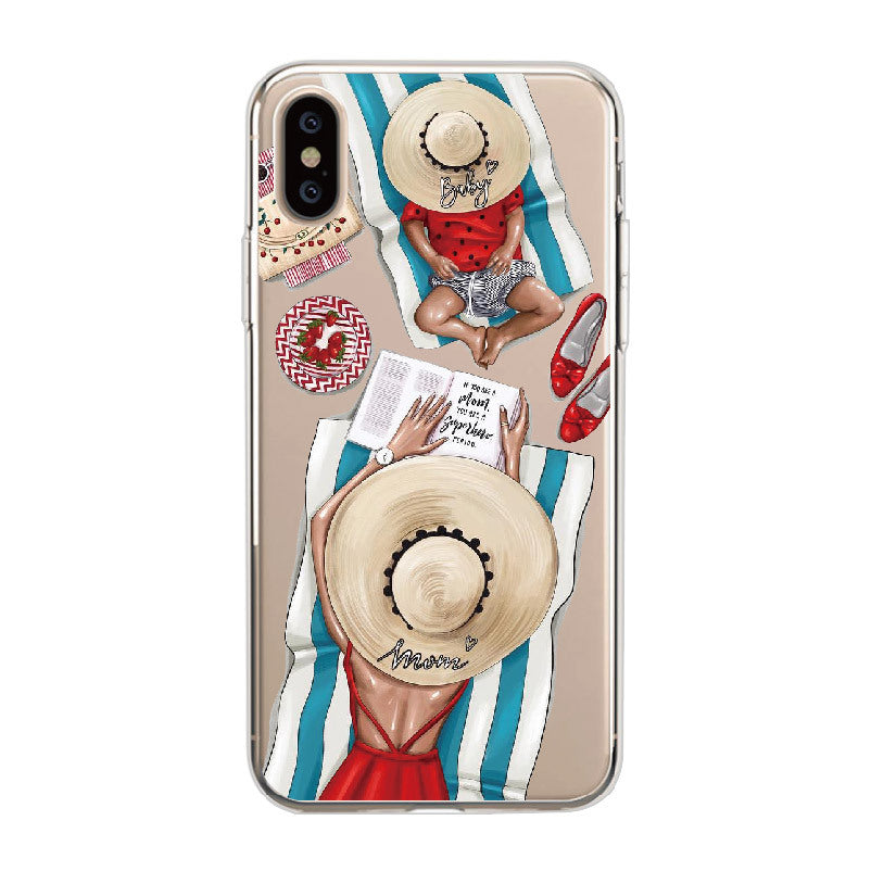 Trend mother mobile phone shell painting all-inclusive