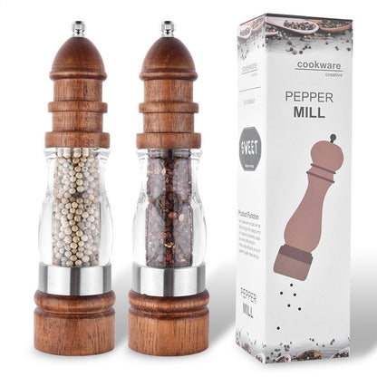 Wooden Salt Pepper Grinder Set