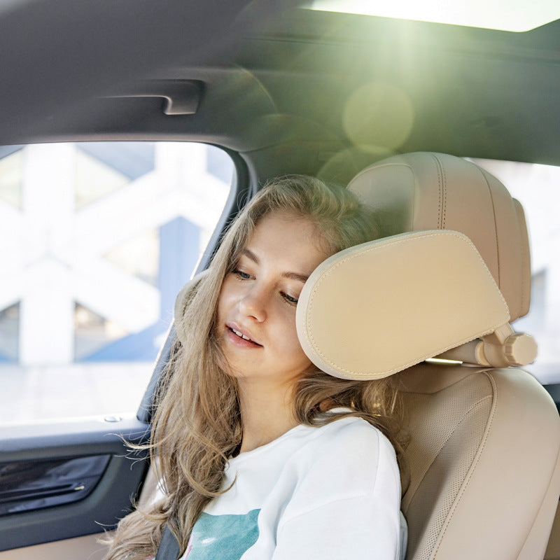 Almohada para reposacabezas de asiento de coche, almohada de descanso para el cuello, solución de soporte para niños y adultos, cojín para la cabeza del asiento del coche