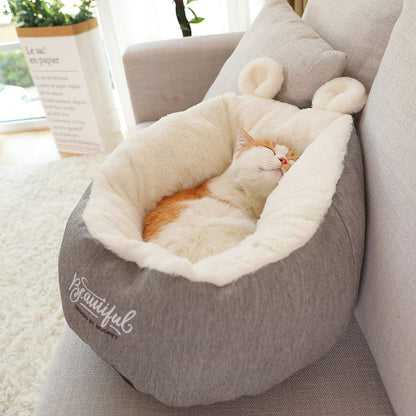 Pet Dog Cat Bed Warming Soft Sleeping Bag Cushion Puppy Kennel