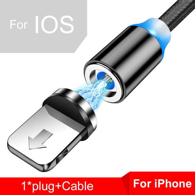 Cable USB magnético USB de carga rápida