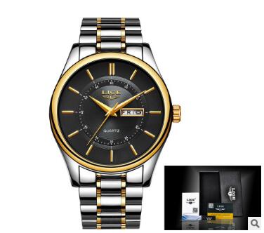 Business Waterproof Steel Belt Watch Men's Multi-function Luminous