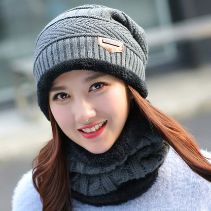 Knit Hat Winter Thick Cap Head Warmer