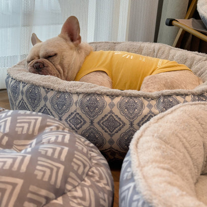 Round Plush And Thick Dog Kennel