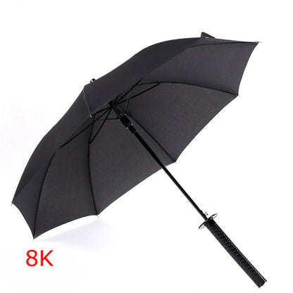 Black Straight Pole Creative Automatic Sun Umbrella