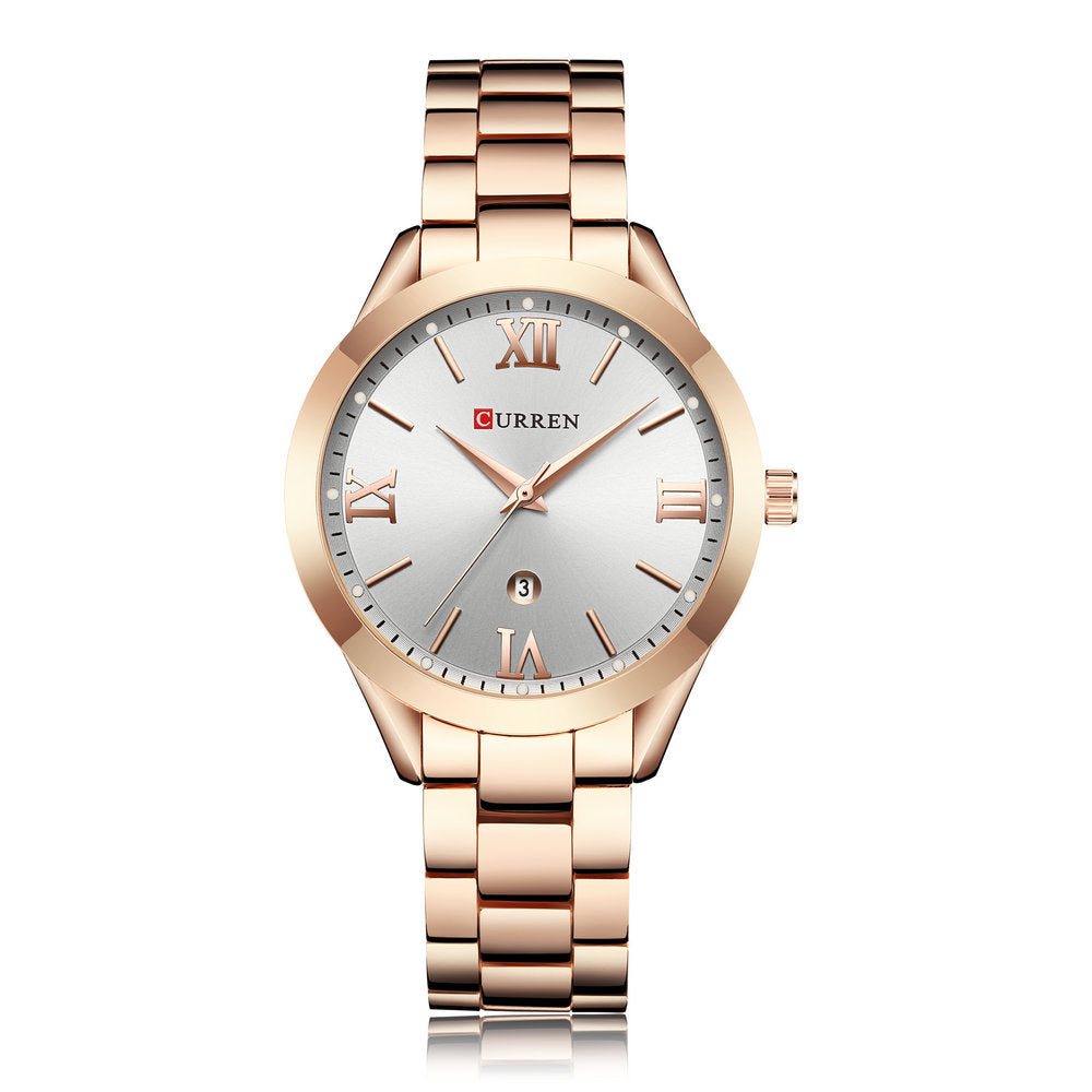 Rose Gold Ladies Watch, Women Quartz Watch, Female Wrist Watch