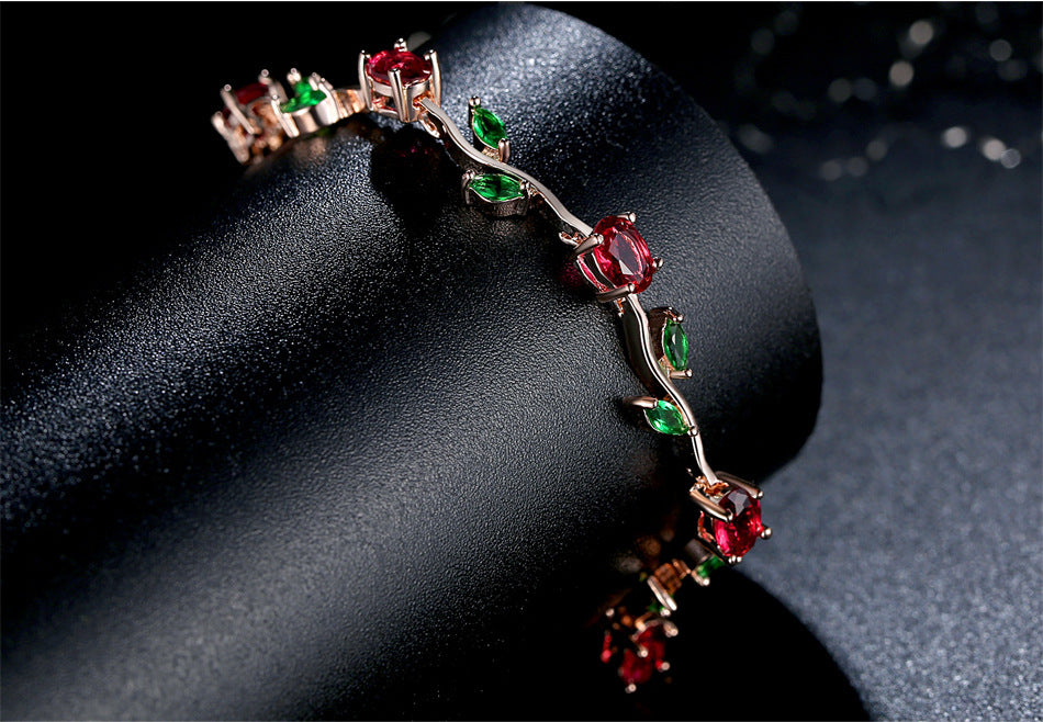 Pulsera de mujer de cristal plateado