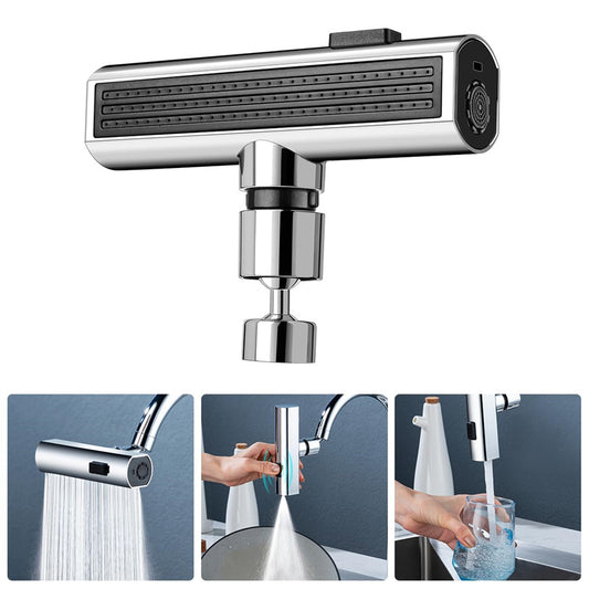 Kitchen Faucet Waterfall Splash Proof Universal Rotating Bubbler Multifunctional Water Nozzle