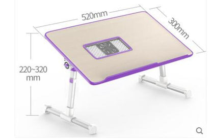 Soporte de escritorio ajustable para ordenador portátil, mesa de cama plegable para ordenador portátil, se puede levantar de pie 