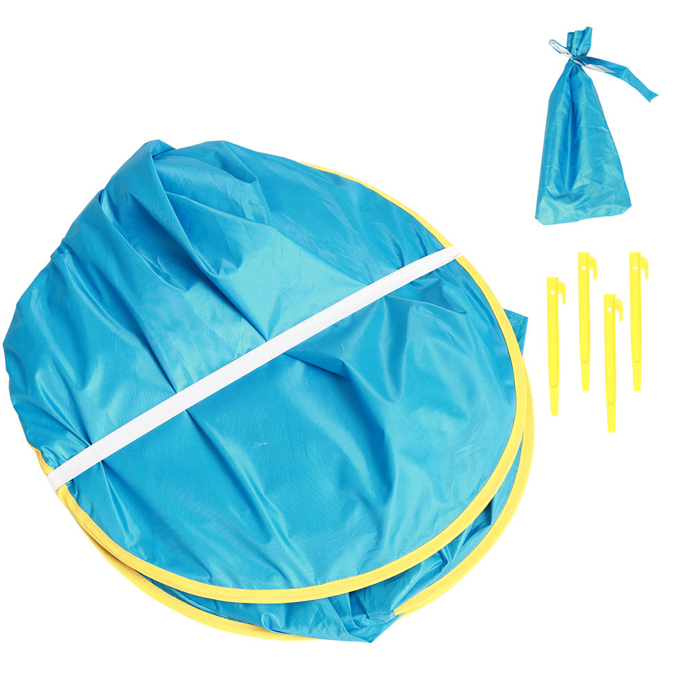 Tienda de playa para bebé, tienda para acampar al aire libre para niños, fácil plegado, impermeable, toldo para el sol, protección UV