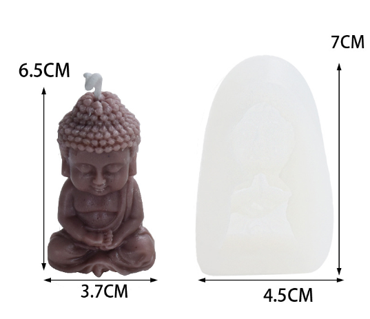 Vela aromaterapia silicona yeso colgante decoración hacer molde de vela de Buda