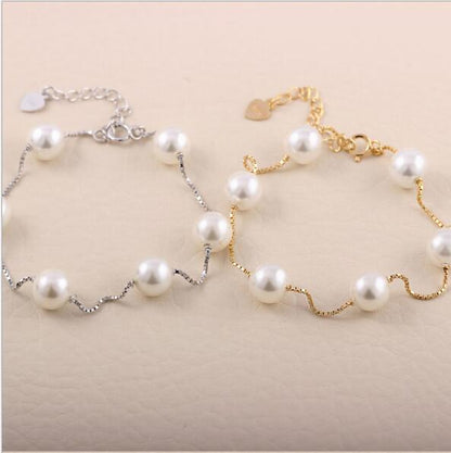 925 Sterling Silver Beaded Bracelet