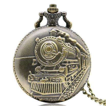 Vintage British Locomotive Quartz Big Pocket Watch