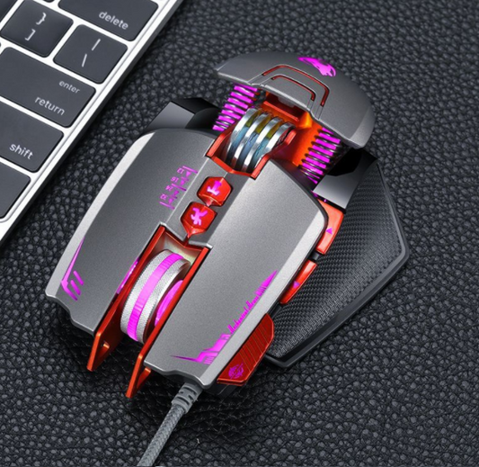 Máquina de jogos com mouse para jogos Thunder Wolf V9