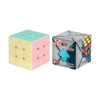 Holy Hand Legend Macaron Color Third-level Fun Introduction 2345-level Fidget Cube Pink Educational Toys