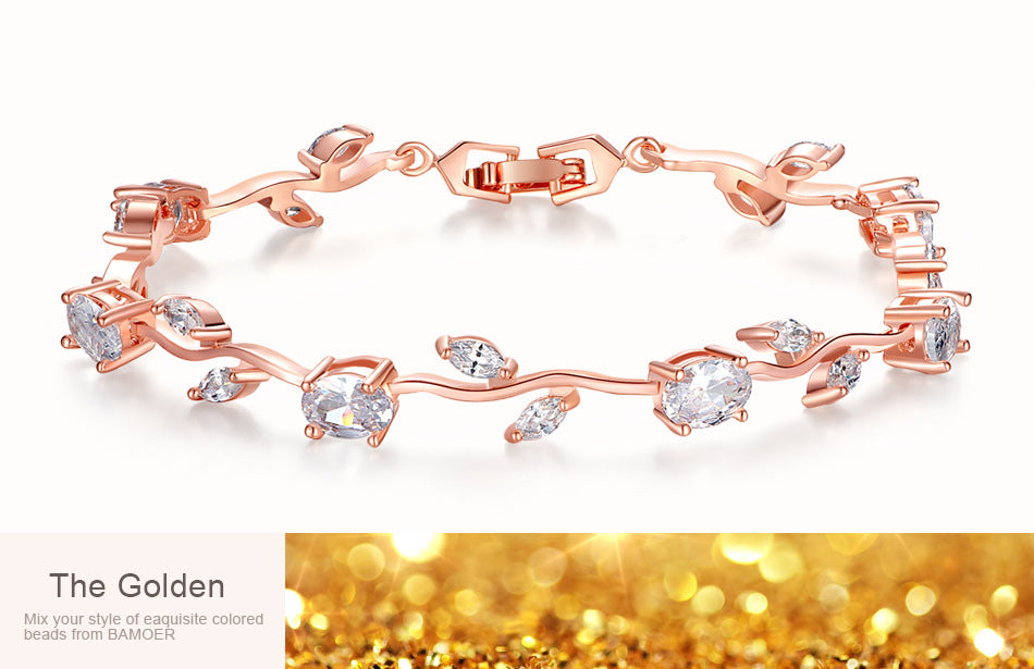 Pulsera de mujer de cristal plateado