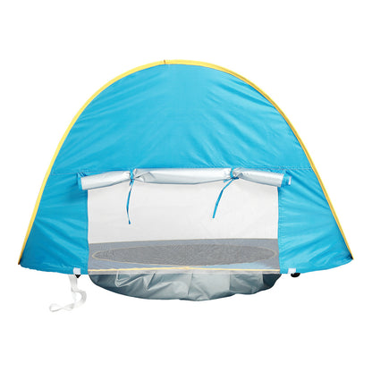 Tienda de playa para bebé, tienda para acampar al aire libre para niños, fácil plegado, impermeable, toldo para el sol, protección UV