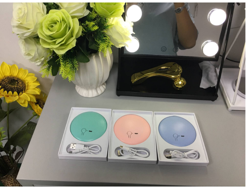 Charging portable smart beauty mirror HD makeup mirror LED portable light mirror light makeup mirror with light