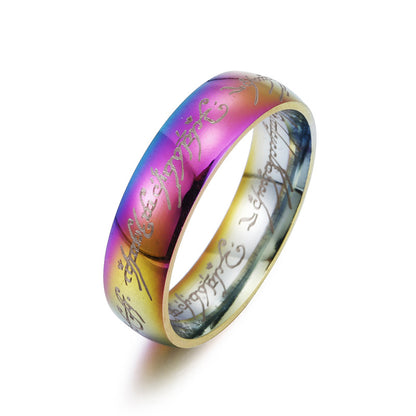 Titanium Steel Ring Men's Ring