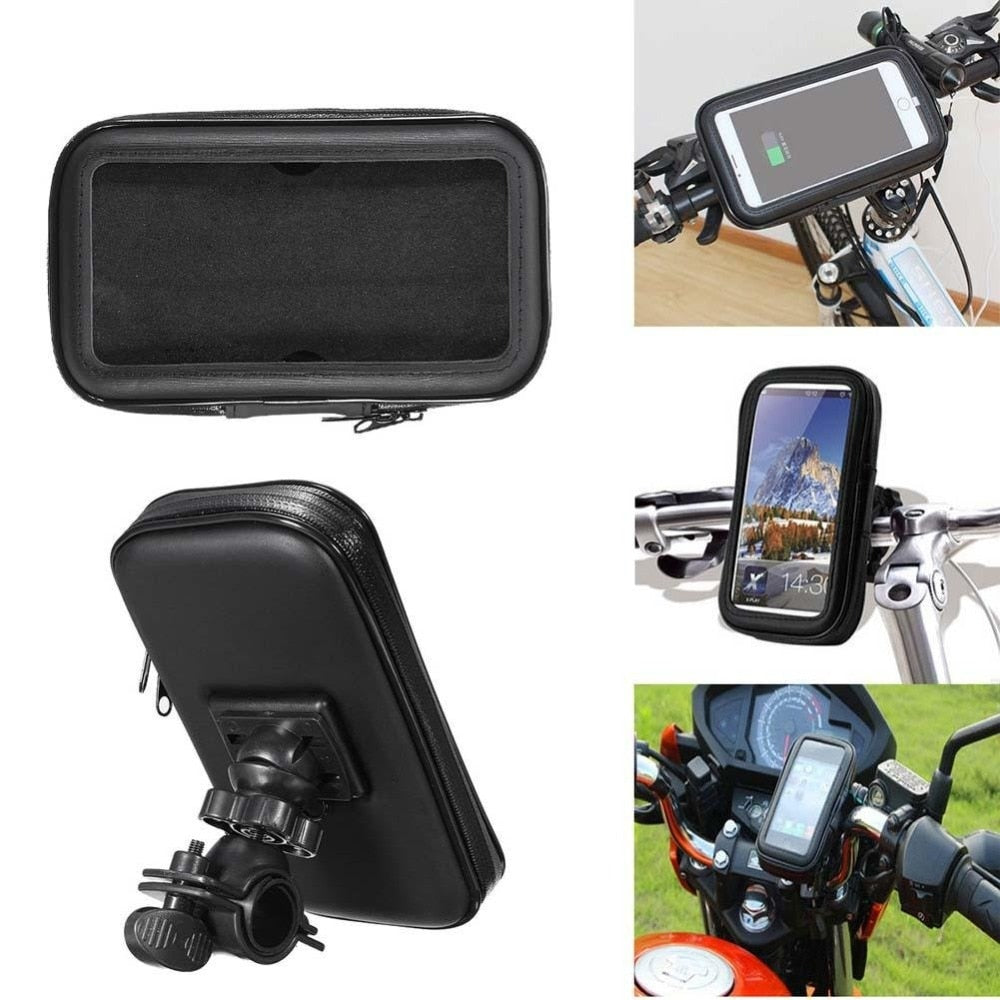 Untoom bicicleta motocicleta suporte de telefone à prova d'água bolsa de telefone para bicicleta