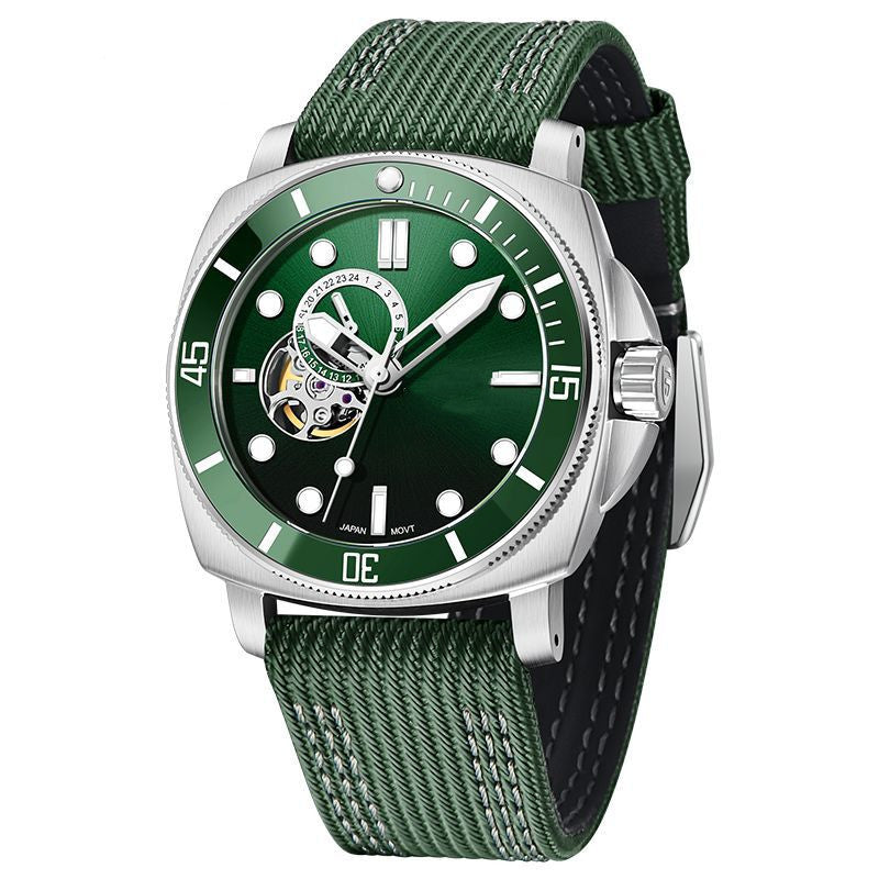 Reloj luminoso impermeable para hombre de moda.