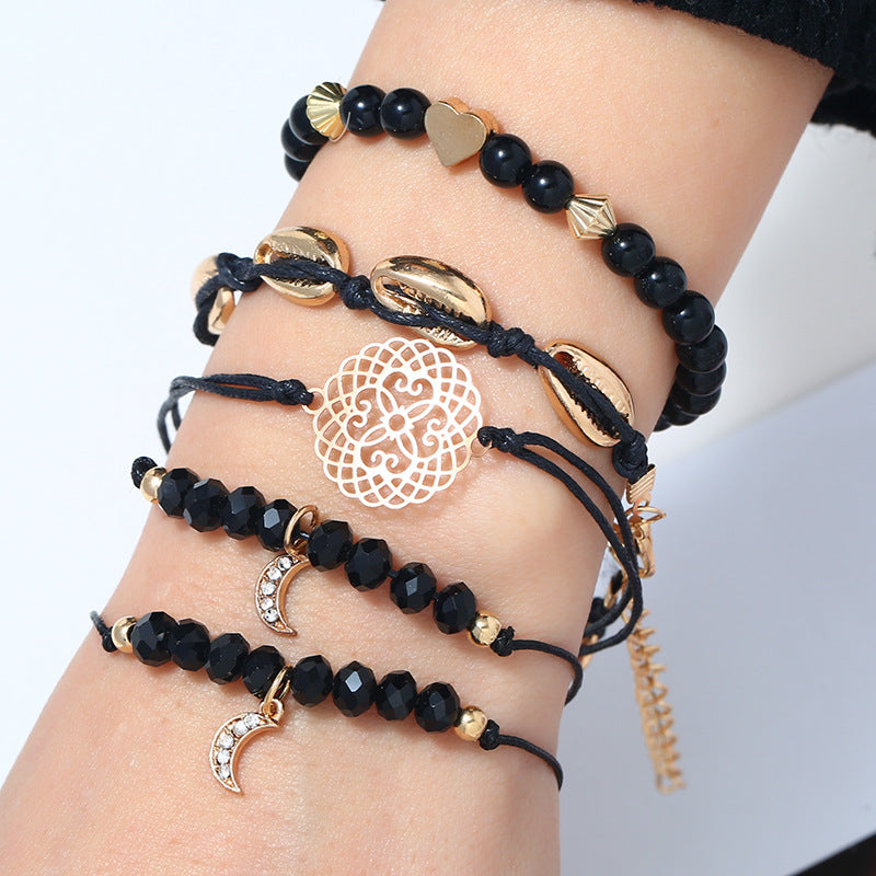 Conjunto de pulseira da lua