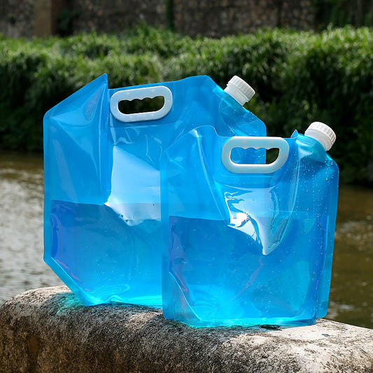 Contenedor de bolsas de agua portátiles plegables para senderismo y acampada al aire libre de PVC