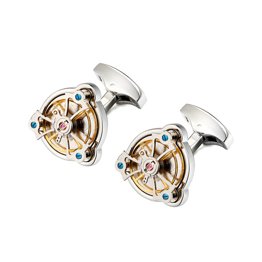 Watch Movement Cufflinks Foreign Trade French Tourbillon Cufflinks