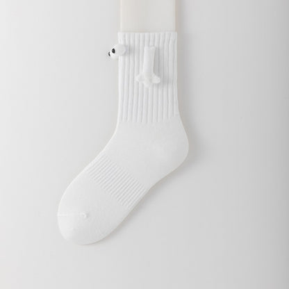 Hand Holding Socks Men's And Women's Couple Cotton