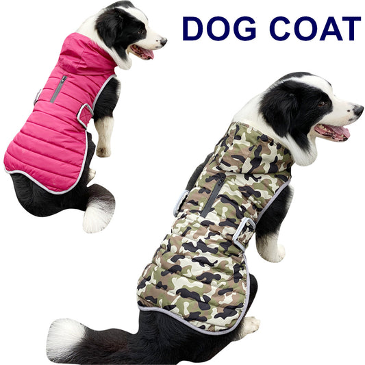 Roupas para animais de estimação com capuz removível Camo Roupas para cães